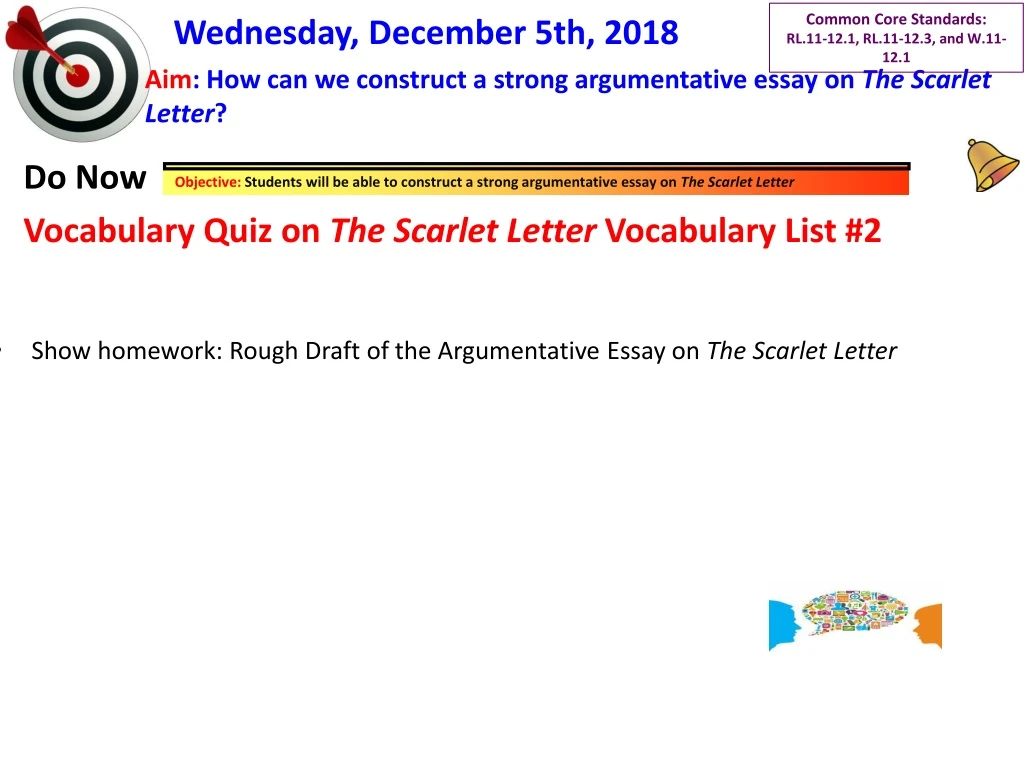 aim how can we construct a strong argumentative essay on the scarlet letter