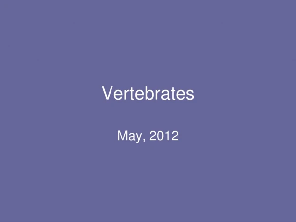 Vertebrates