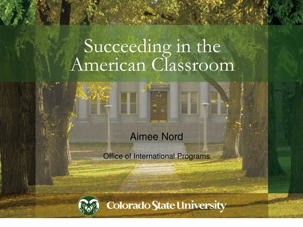 succeeding in the american classroom