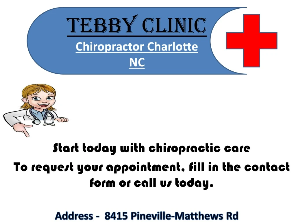 tebby clinic chiropractor charlotte nc