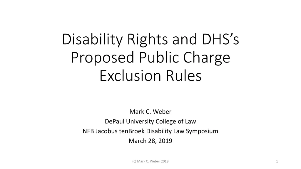 disability rights and dhs s proposed public charge exclusion rules
