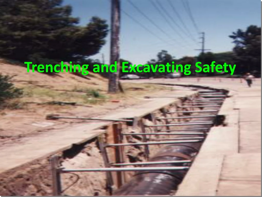 trenching and excavating safety