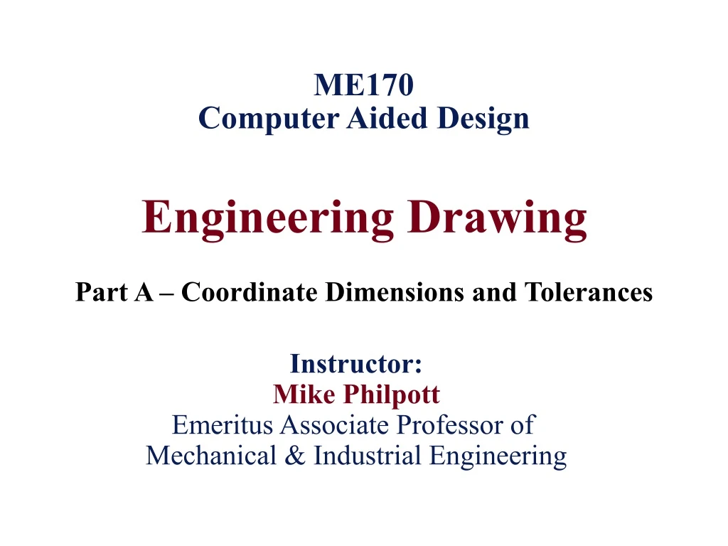 me170 computer aided design