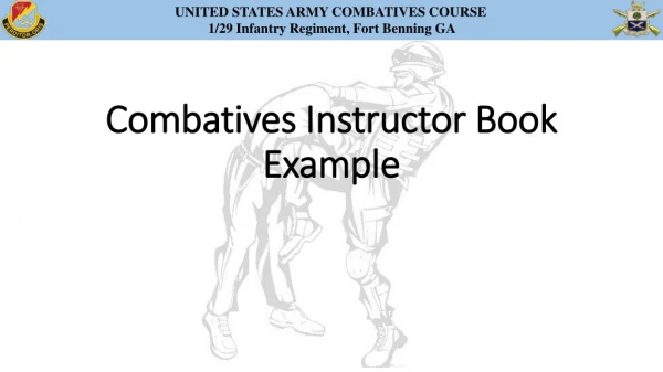 Combatives Instructor Book Example