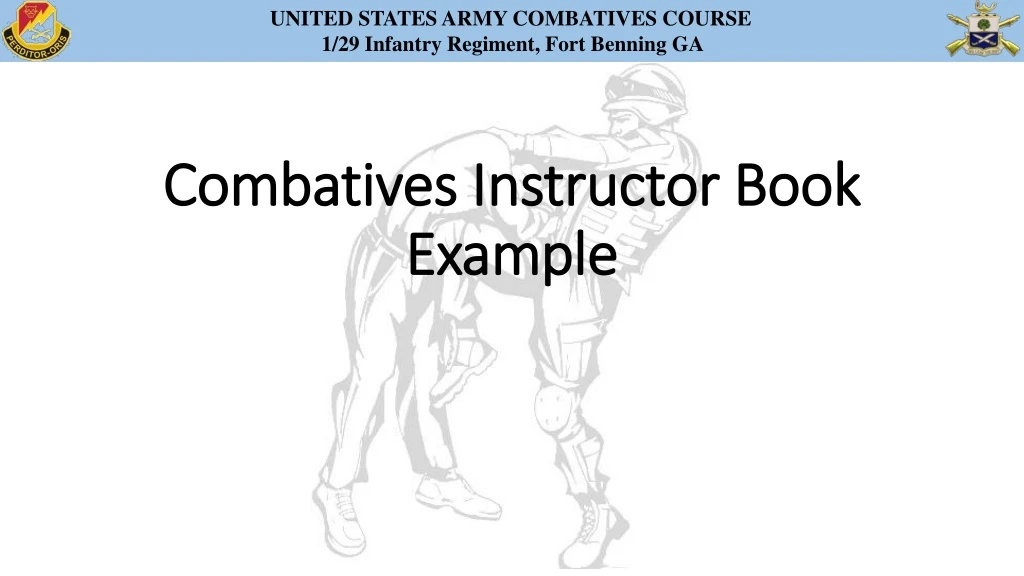 combatives instructor book example