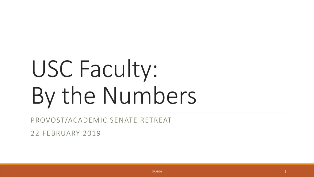 usc faculty by the numbers