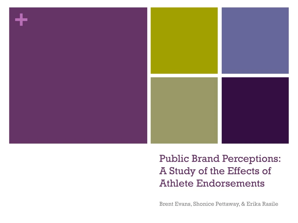 public brand perceptions a study of the effects of athlete endorsements