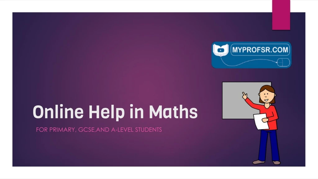 online help in maths