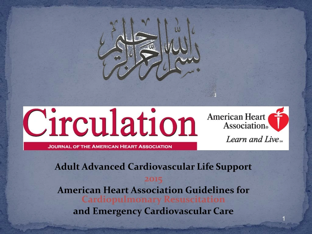 adult advanced cardiovascular life support 2015