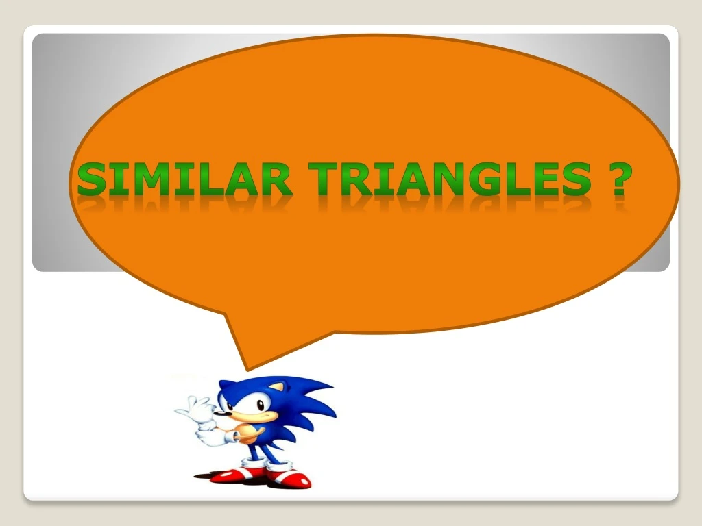 similar triangles