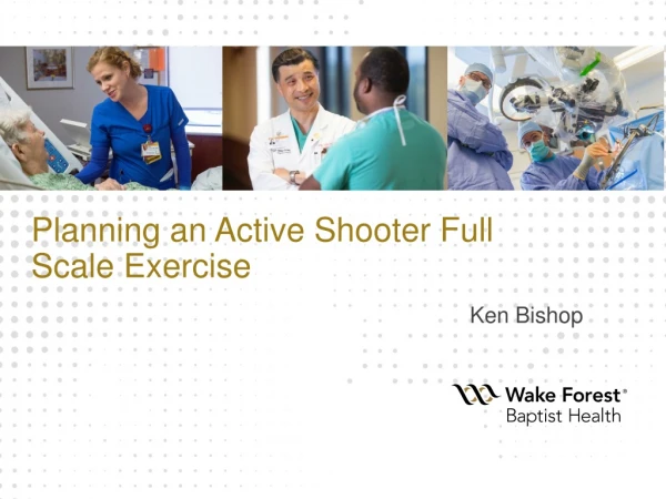 Planning an Active Shooter Full Scale Exercise
