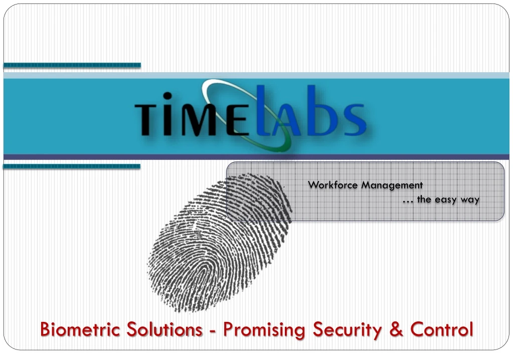 biometric solutions promising security control
