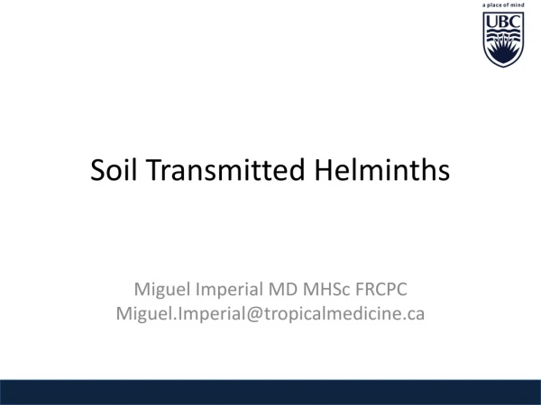Soil Transmitted Helminths