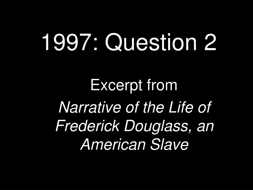 1997 question 2