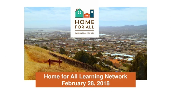 Home for All Learning Network February 28, 2018