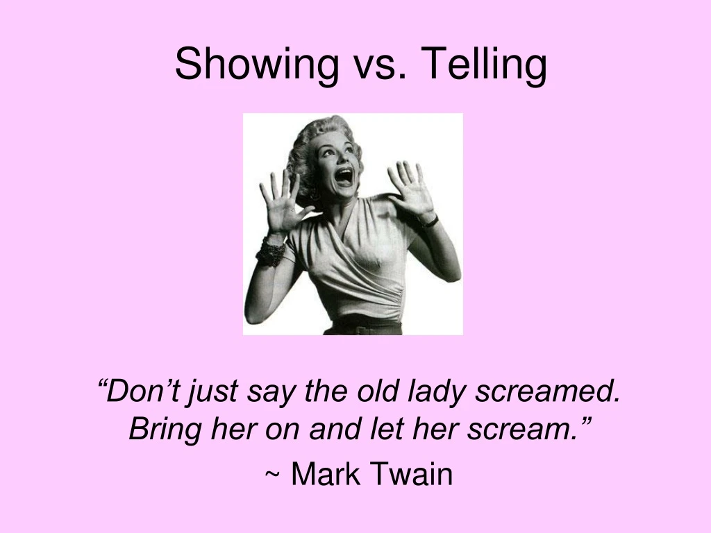 showing vs telling