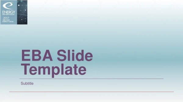 EBA Slide Template