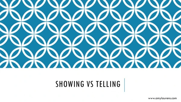 Showing vs Telling