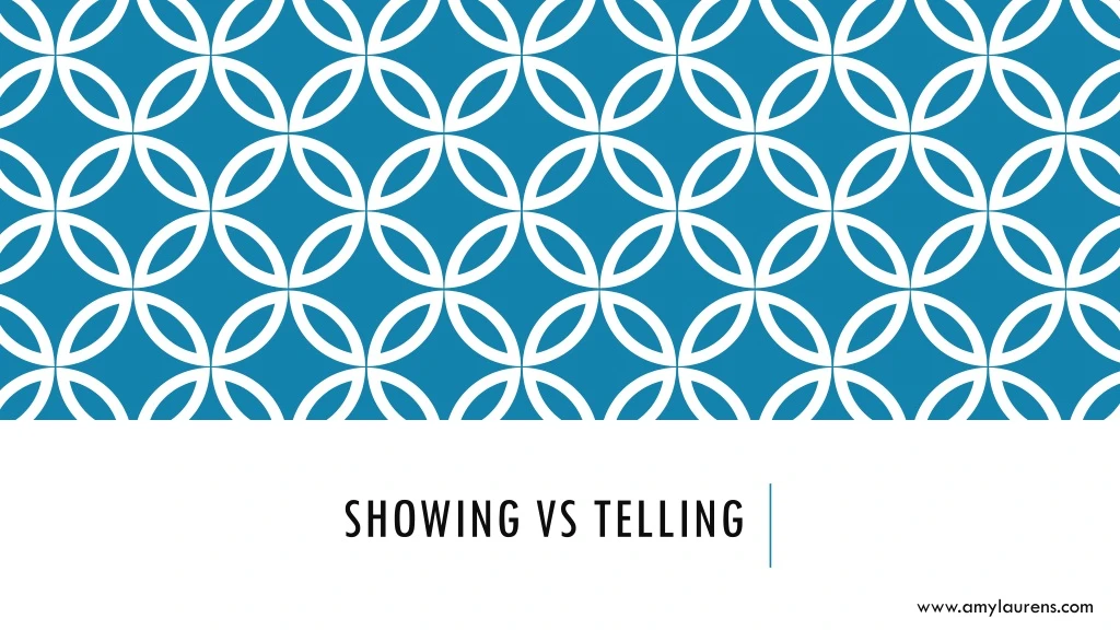 showing vs telling