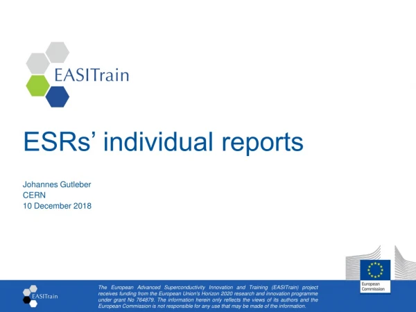 ESRs’ individual reports