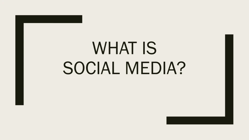 what is social media