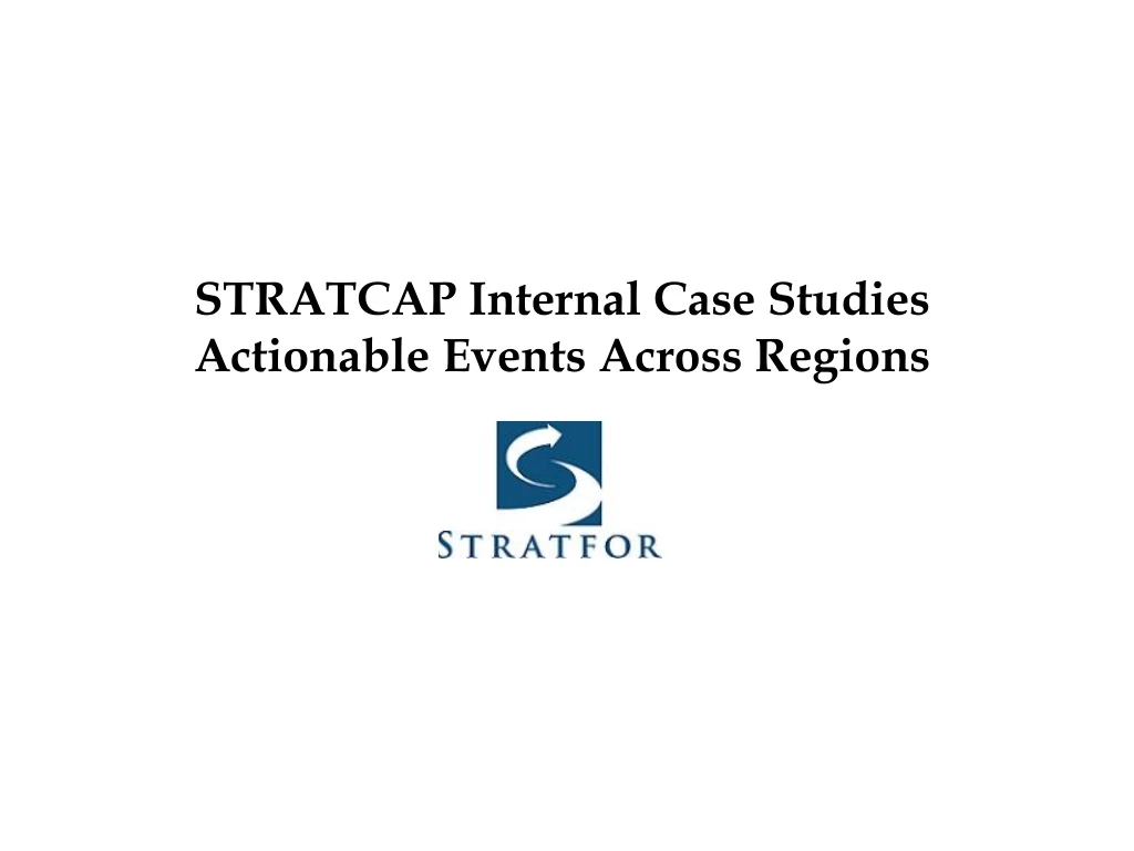 stratcap internal case studies actionable events