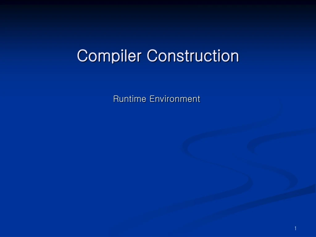compiler construction