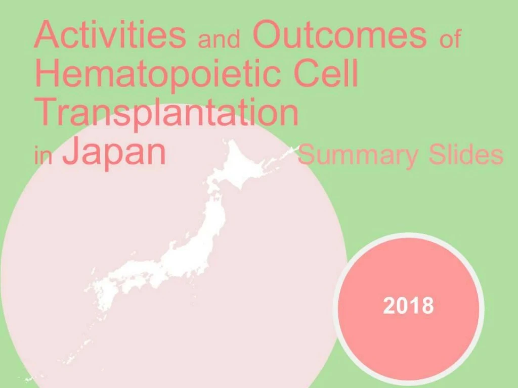 title activities and outcomes of hematopoietic cell transplantation in japan