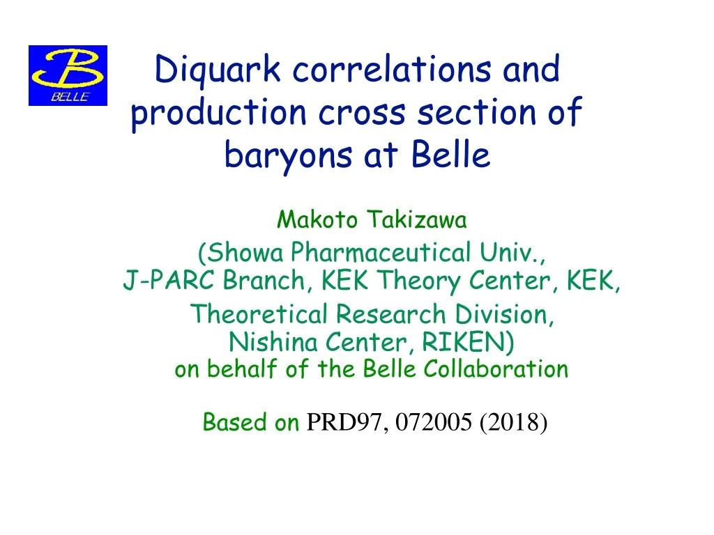 diquark correlations and production cross section of baryons at belle