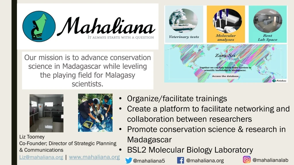 our mission is to advance conservation science