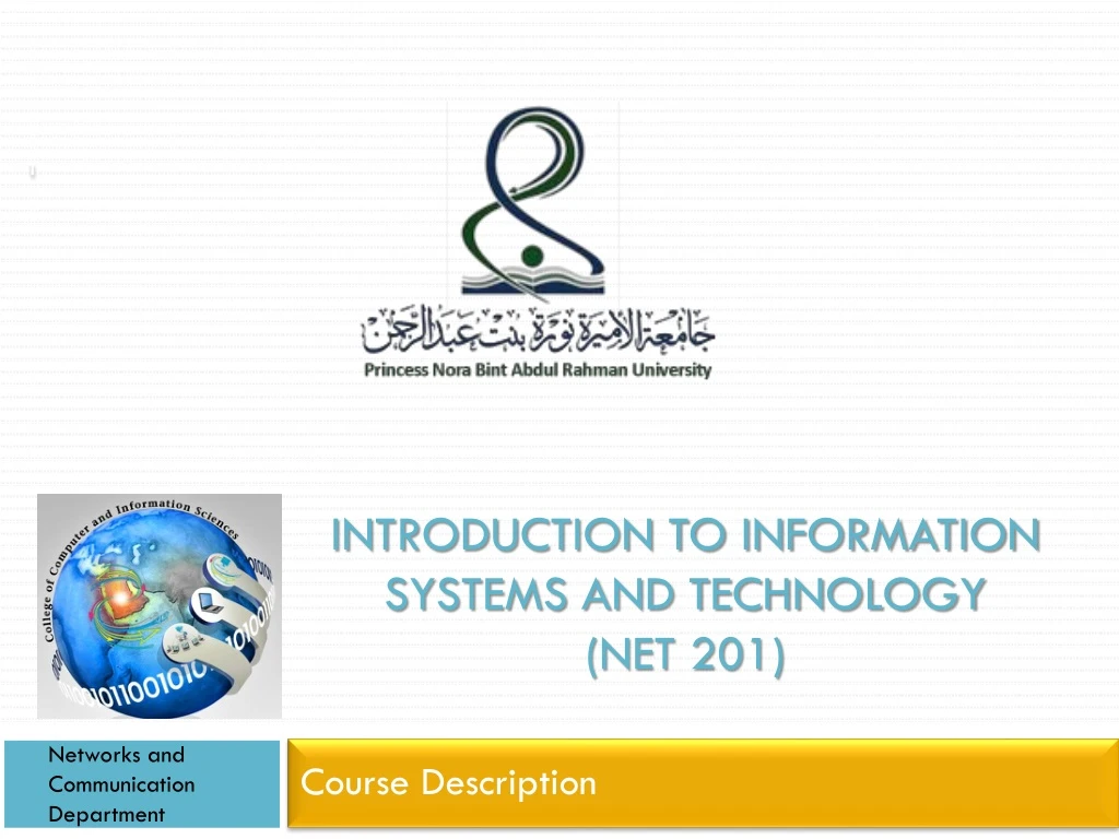introduction to information systems and technology net 201