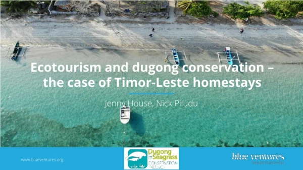 Ecotourism and dugong conservation – the case of Timor-Leste homestays