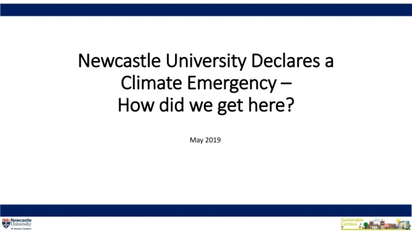 Newcastle University Declares a Climate Emergency – How did we get here?