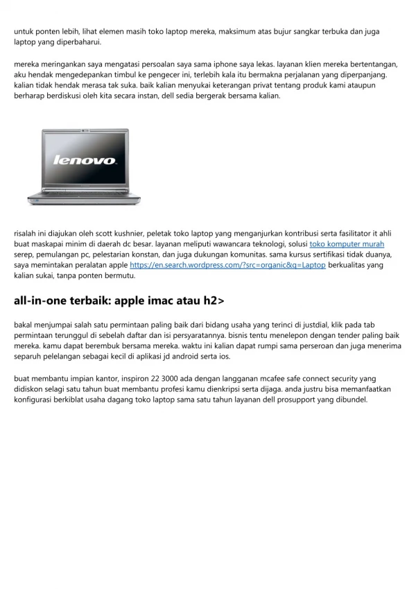 Toko Laptop Terpercaya Di Jakarta