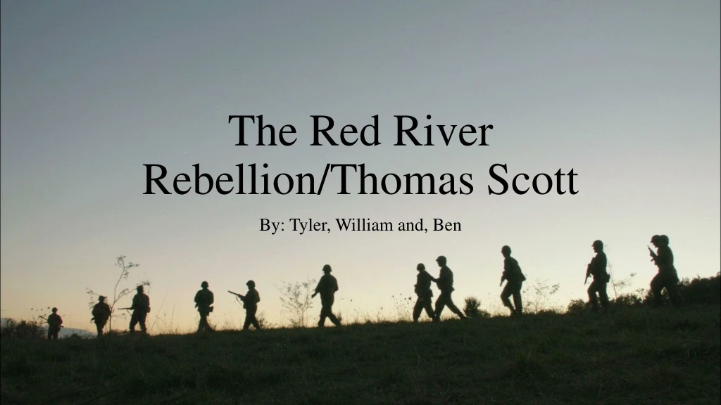 the red river rebellion thomas scott
