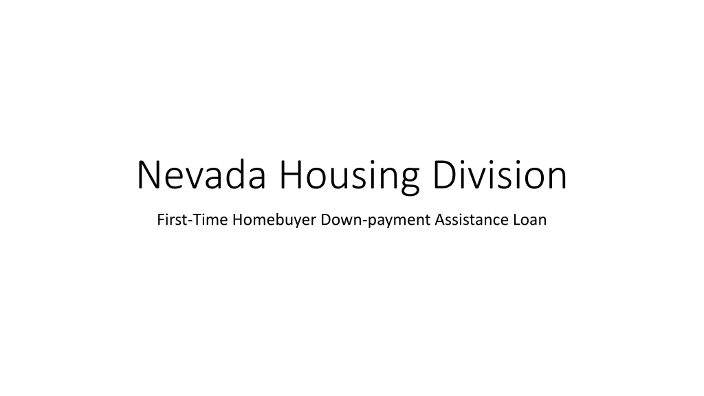 nevada housing division