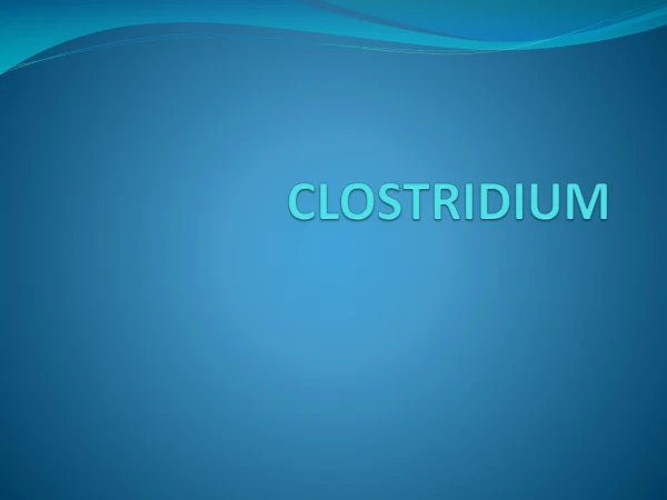 CLOSTRIDIUM