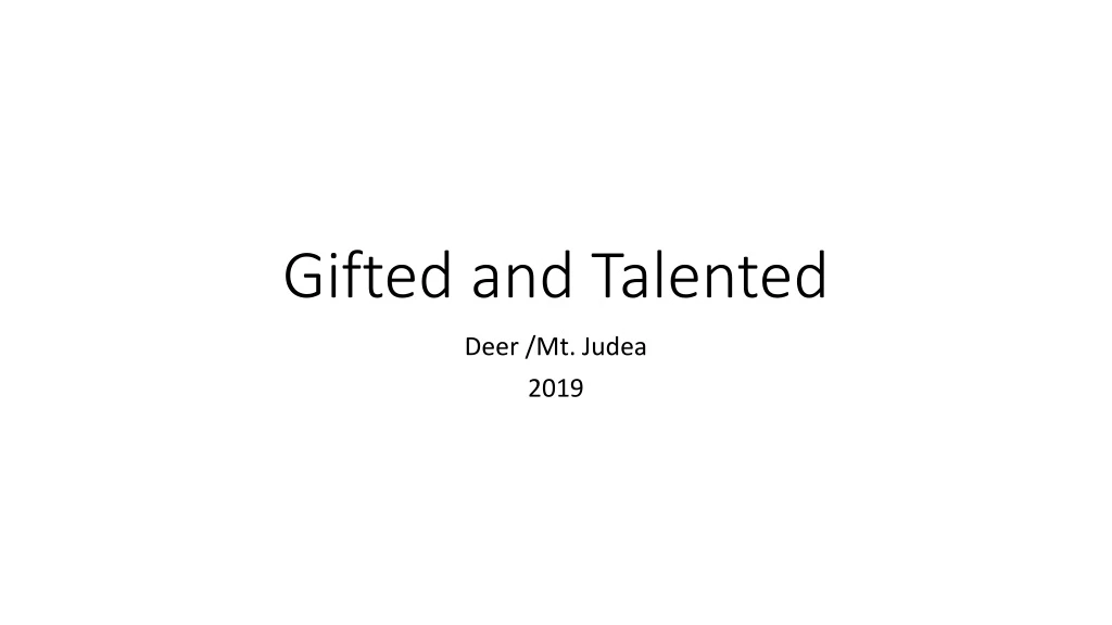 gifted and talented