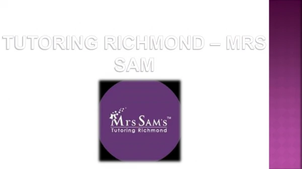 Tutoring Services Richmond