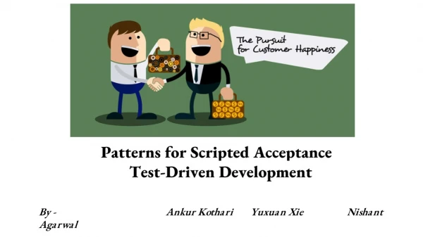 Patterns for Scripted Acceptance Test-Driven Development