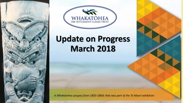 Update on Progress March 2018