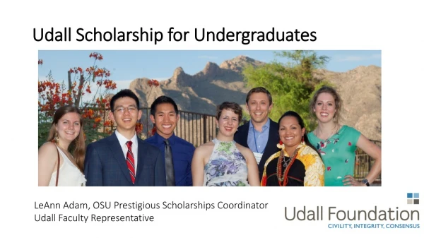 Udall Scholarship for Undergraduates
