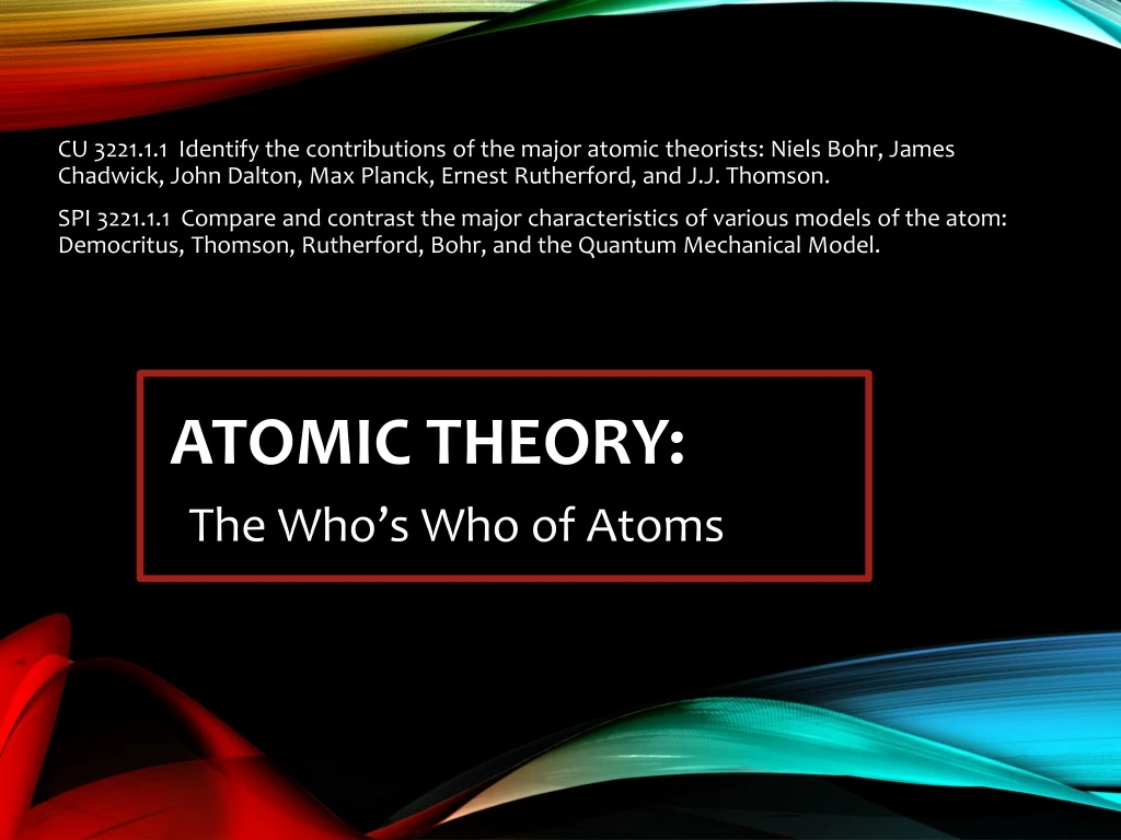 atomic theory