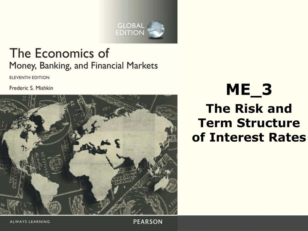 me 3 the risk and term structure of interest rates