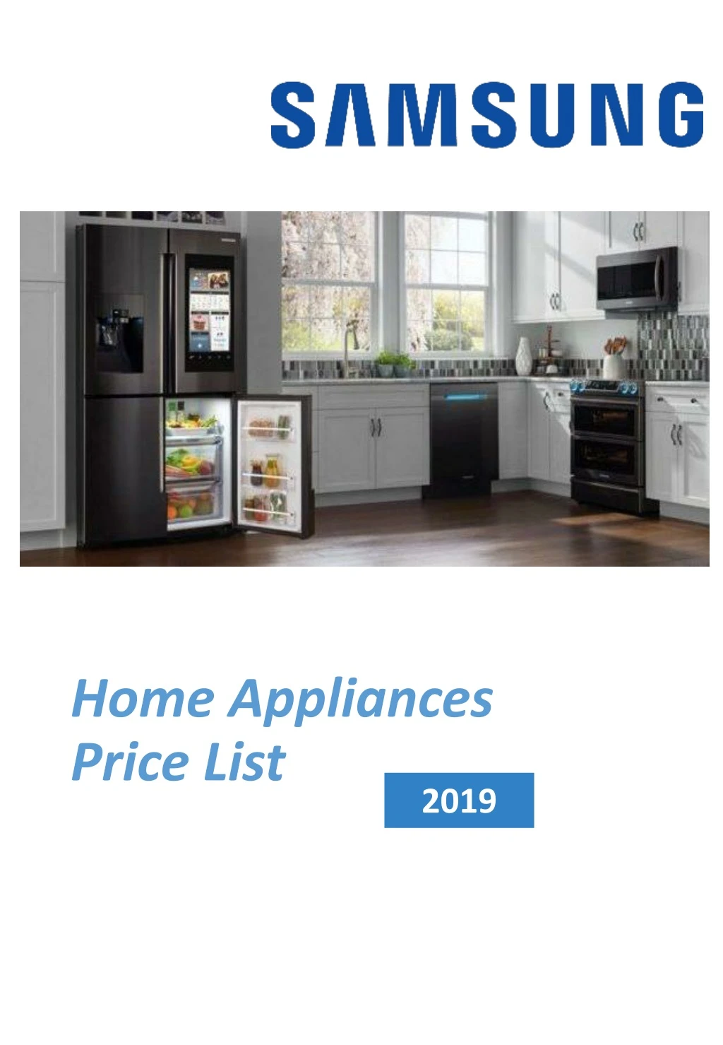 home appliances price list