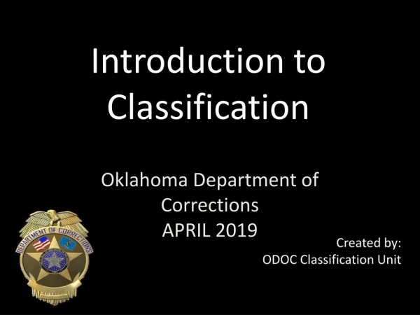 Introduction to Classification