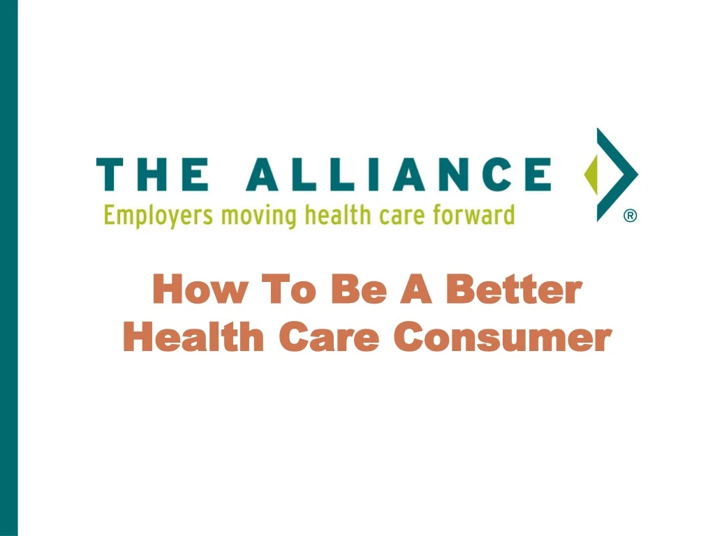 how to be a better health care consumer