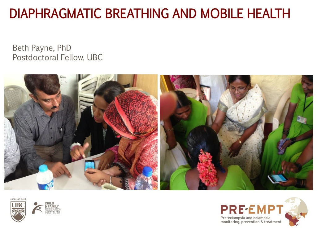 diaphragmatic breathing and mobile health