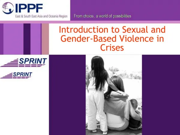 Introduction to Sexual and Gender-Based Violence in Crises