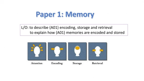 Paper 1: Memory